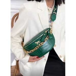 Horse Chain Crossbody‎ Bag Women Designer Belt Bag Fanny Pack Shoulder Purse